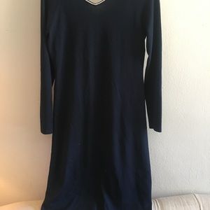 Midi Ralph Lauren sweater dress navy